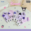 MUMU DUNGO Kuromi ถุงเท้าหุ้มข้อ 1 เซต 5 คู่ Free size