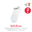 ถุงเท้าเยื่อไผ่ข้อเว้าตาตุ่ม ลาย 7-Eleven ขนาด 23-25 CM. สีขาว แพ็ก 2 ชิ้น