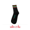 ถุงเท้าเยื่อไผ่ข้อยาว ลาย 7-Eleven  ขนาด 25-27 CM. สีดำ