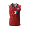 เสื้อวอลเลย์บอลทีมชาติชายแขนกุด แดง