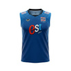 เสื้อวอลเลย์บอลทีมชาติชายแขนกุด น้ำเงิน