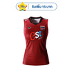 เสื้อวอลเลย์บอลทีมชาติหญิงแขนกุด แดง
