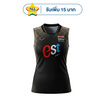 เสื้อวอลเลย์บอลทีมชาติหญิงแขนกุด ดำ