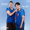 เสื้อวอลเลย์บอลทีมชาติหญิงแขนสั้น น้ำเงิน