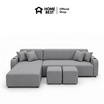 HomeBest โซฟา L-Shape ฝั่งขวา รุ่น Astro หุ้มผ้าแคนวาส