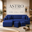 HomeBest โซฟา L-Shape ฝั่งขวา รุ่น Astro หุ้มผ้าแคนวาส