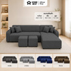 HomeBest โซฟา L-Shape ฝั่งขวา รุ่น Astro หุ้มผ้าแคนวาส