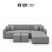 HomeBest โซฟา L-Shape ฝั่งซ้าย รุ่น Astro หุ้มผ้าแคนวาส