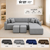 HomeBest โซฟา L-Shape ฝั่งซ้าย รุ่น Astro หุ้มผ้าแคนวาส