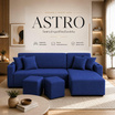 HomeBest โซฟา L-Shape ฝั่งซ้าย รุ่น Astro หุ้มผ้าแคนวาส