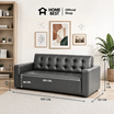 Home Best โซฟาหนัง PVC 3 ที่นั่ง รุ่น Grand