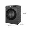 Hisense เครื่องซักผ้าฝาหน้า ซัก 10.5 กก. รุ่น WF105N1