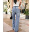 Easy Denim Jeans กางเกงยีนส์ผู้หญิง ขากว้าง JN7063 Light Blue