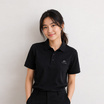 CP ALL เสื้อโปโลหญิง Upcycling สีดำ
