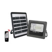 HI-TEK โคมไฟฝลัดไลท์โซล่า LED 30W สีเทา พร้อมรีโมท แสงขาว