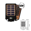 HI-TEK โคมไฟถนน โซล่า LED PHOENIX ชาร์จ 2 ด้าน แสงขาว