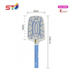 ST ไม้ตียุง SM-8900 สีฟ้า