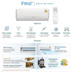 Frio Deejung แอร์ติดผนัง 24,000 BTU รุ่น FAF24W