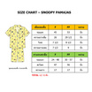 ชุดนอน ลาย Snoopy แขนสั้น+ขาสั้น สีเหลือง