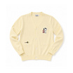 เสื้อคาร์ดิแกน ลาย Snoopy พร้อมปักลาย สีครีม