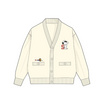 เสื้อคาร์ดิแกน ลาย Snoopy พร้อมปักลาย สีครีม