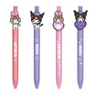 CODE:D ปากกาเจล 0.5 มม. หมึกน้ำเงิน Sanrio My Melody&Kuromi แพ็กคู่คละลาย (2 กล่อง 4 ด้าม)