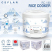 Ceflar หม้อหุงข้าว ขนาด 1.8 ลิตร รุ่น RC-180