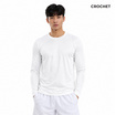CROCHET เสื้อคอกลมสีพื้น แขนยาว