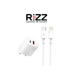 Rizz ชุดชาร์จ 2 ช่อง PD-USB Lightning  รุ่น RWL-301I