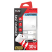 Rizz ชุดชาร์จ 2 ช่อง PD-USB Lightning  รุ่น RWL-301I