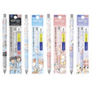 LAMOON ปากกาเจลกดลูกลื่น 0.5 มม. หมึกน้ำเงิน IONY Gel คละลาย (แพ็ก 4 ด้าม)