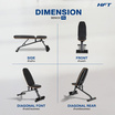 Homefittools ม้านั่งออกกำลังกาย HFT รุ่น P5