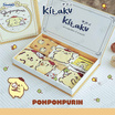Kitaku Pompompurin ถุงเท้าลิขสิทธิ์แท้ กล่องหนังสือ Set Box 1 กล่อง มี 5 คู่