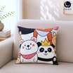 Charm หมอนอิงสี่เหลี่ยม ลาย Bear Buddy 52x52 ซม.