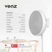 Venz พัดลมตกแต่งบ้านมินิมอล ตั้งพื้น 16 นิ้ว รุ่น Linear