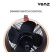 Venz พัดลมตกแต่ง ทรงกลมถังไม้ 12 นิ้ว รุ่น Wooden Fan