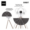 Venz เครื่องฟอกอากาศ 50 ตร.ม. รุ่น ORBIT TRIPOD