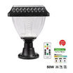 SHINING โคมไฟโซลาร์เซลล์ติดเสา Ruby 50 วัตต์ ปรับได้ 3 สี พร้อมรีโมต