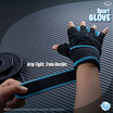 Grand Sport ถุงมือออกกำลังกายแบบหนัง สีฟ้า