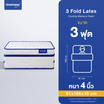 Sleephappy ที่นอน 3 พับ รุ่น 3 Fold Latex Cooling Memory Foam Topper หนา 10 ซม.