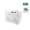 NANO ปลั๊กไฟอะแดปเตอร์ รุ่น PORT2-10A-ADP-W