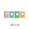 Double A สมุดมุงหลังคา A6 (80 แกรม 40 แผ่น) ปกคละลาย (แพ็ก 4 เล่ม)