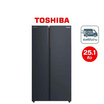 TOSHIBA ตู้เย็น ไซด์บายไซด์ ความจุ 25.1 คิว รุ่น GR-RS910WI-PMTH(06)