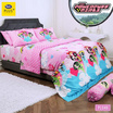 Satin Plus ผ้าปูที่นอนลายการ์ตูนลิขสิทธิ์ ลาย PL046 (ไม่รวมนวม)