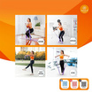 MyLaLA ยางยืดออกกำลังกายแรงต้าน 5.5กก. ระดับ 3 สีส้ม
