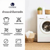 CHARM ชุดเครื่องนอน ผ้าซาติน ลายริ้ว สีดำ