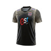 เสื้อวอลเลย์บอลทีมชาติชายแขนสั้น ดำ 2026