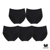 Wacoal Panty กางเกงในรูปทรง SHORT แบบเต็มตัว รุ่น WU4F34 Set 5 ชิ้น สีดำ