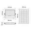 HI-TEK โคมฝลัดไลท์โซล่า W รุ่น ซุส 100W แสงขาว