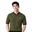 CP ALL เสื้อโปโลคอจีนชาย Upcycling สีเขียวดำ
